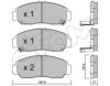 HONDA 45022S7EE50 Brake Pad Set, disc brake